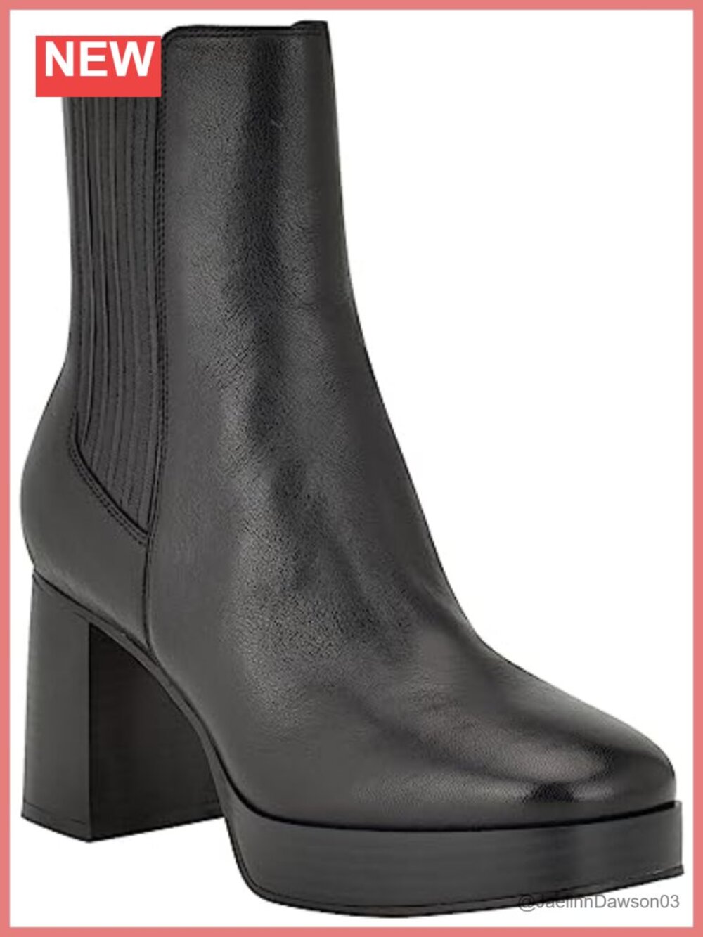 Nine West Women's Eds Ankle Booties Block Heel Chelsea Pull-On